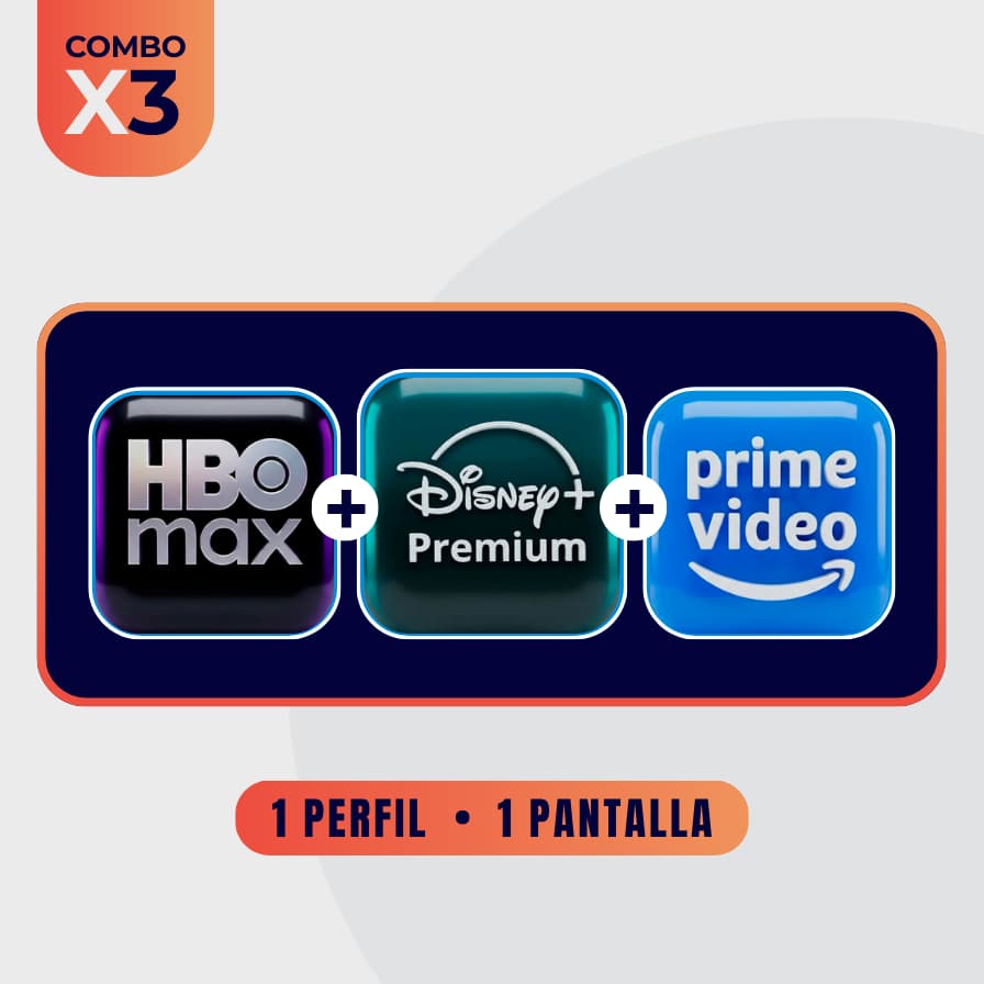 HBO Max + Disney Premium + Prime Video