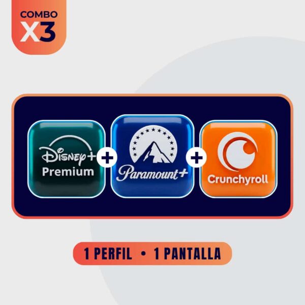 Disney Premium + Paramount + Crunchyroll