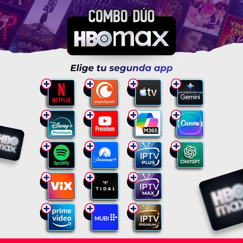 Combo Dúo HBO Max (1 Perfil) | 1 Mes